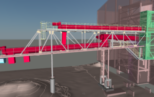 3d image of a conveyor bridge remodeling